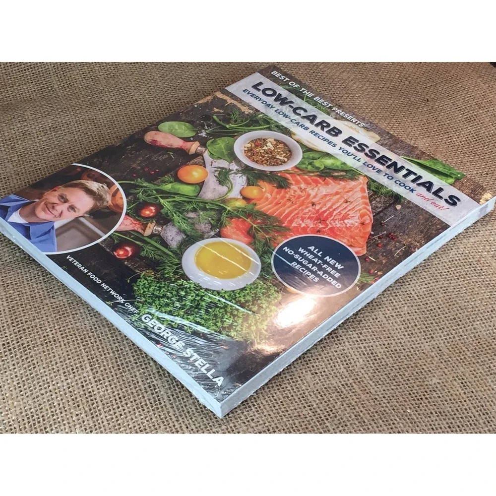 George Stella Low-Carb Essentials Cookbook 120 Wheat-Free No-Sugar Recipes NEW